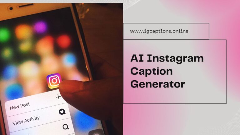 AI Instagram Caption Generator - 100% Free No Login