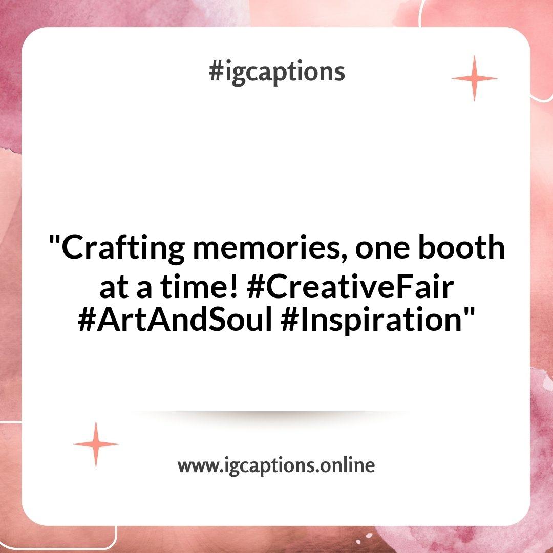 Creative Fair Instagram Captions to Showcase Your Experience Creative Fair Instagram Captions to Showcase Your Experience