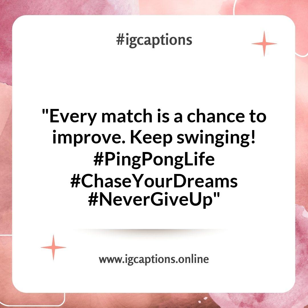 Inspirational Ping Pong Instagram Captions to Boost Your Spirits Inspirational Ping Pong Instagram Captions to Boost Your Spirits