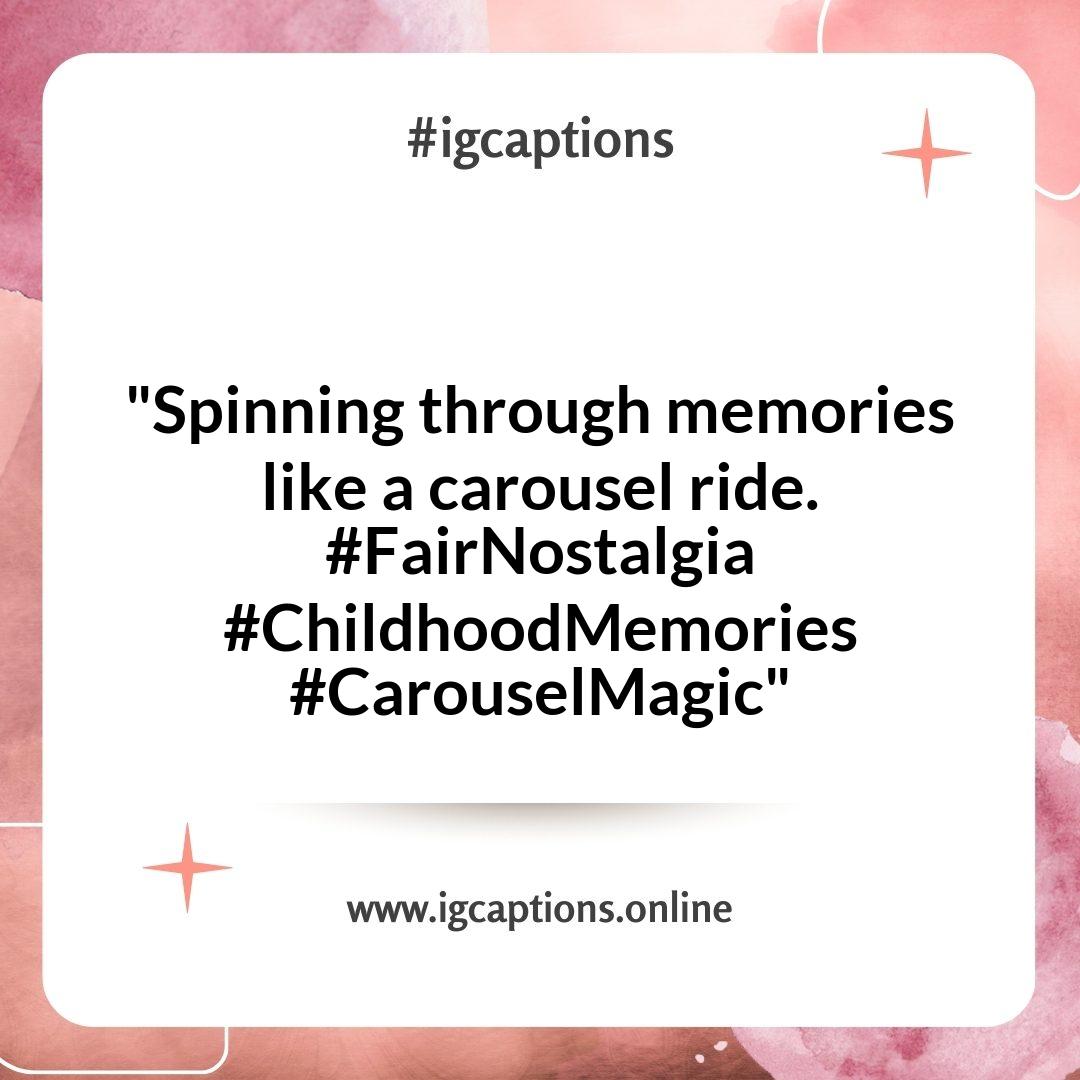 Unique Fair Photo Captions for Instagram: Nostalgic Reflections on Childhood Fairs Unique Fair Photo Captions for Instagram: Nostalgic Reflections on Childhood Fairs