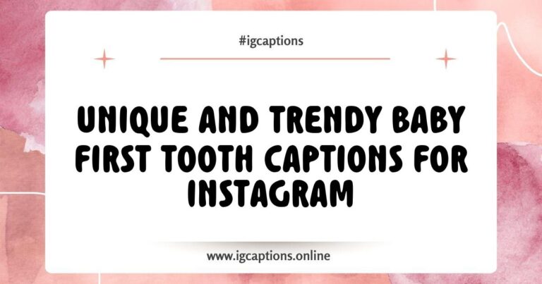 Adorable baby smiling with their first tooth showing, perfect for Instagram posts. Captions like 'Our little one is officially a toothy cutie!' and 'First tooth, first smile, forever memories!' celebrate this milestone. #BabyFirstTooth #MilestoneMoments