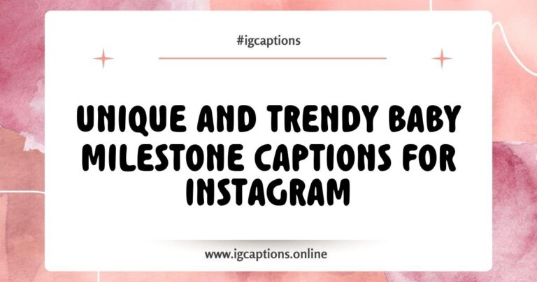 Adorable baby milestone photo showcasing a little one smiling, with Instagram captions like 'First steps taken!' and 'Crawling into new adventures!' highlighting precious moments. Perfect for sharing baby milestone captions for Instagram that celebrate growth and development.