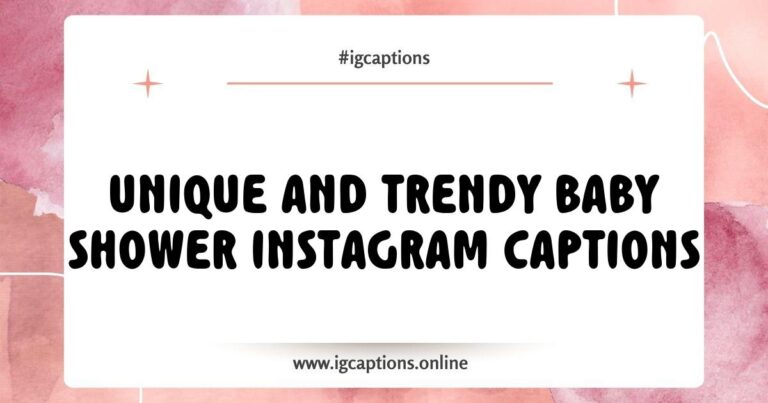 Creative baby shower Instagram captions displayed on colorful background, featuring phrases like 'Oh baby, it's a little miracle!', 'Ready to pop!', and 'Cute as a button!' Perfect for sharing joyful moments and celebrating new beginnings with friends and family.