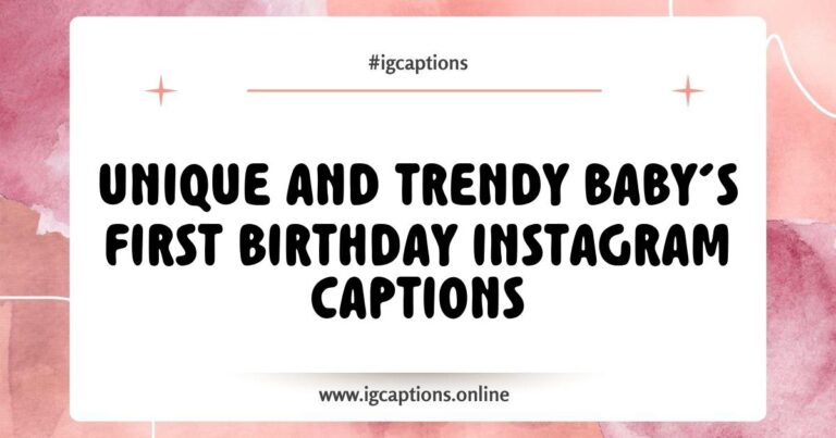 Colorful image of a decorated birthday cake and festive balloons celebrating Baby's First Birthday, featuring popular Instagram captions like 'One year of love, laughter, and joy!' and 'Cheers to our little one turning one!' Perfect for parents looking for inspiration for Baby’s First Birthday Instagram captions.