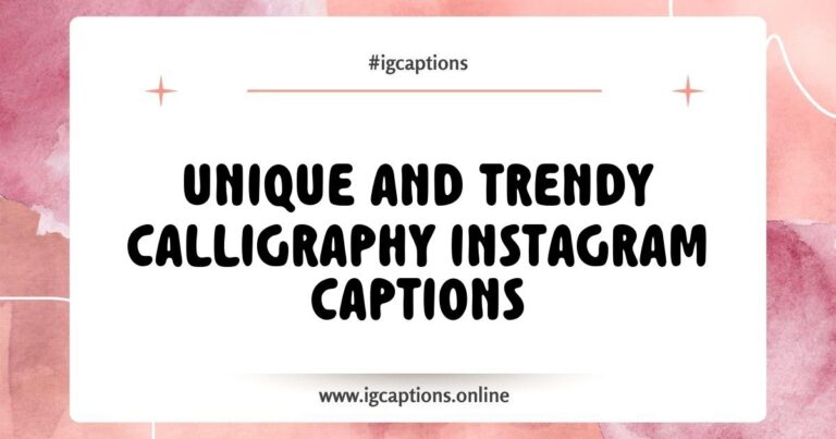 Beautiful calligraphy Instagram captions displayed on a decorated wooden table, featuring elegant phrases like 'Embrace the journey', 'Chase your dreams', and 'Live in the moment', showcasing the artistry of handwritten quotes perfect for enhancing your social media posts.