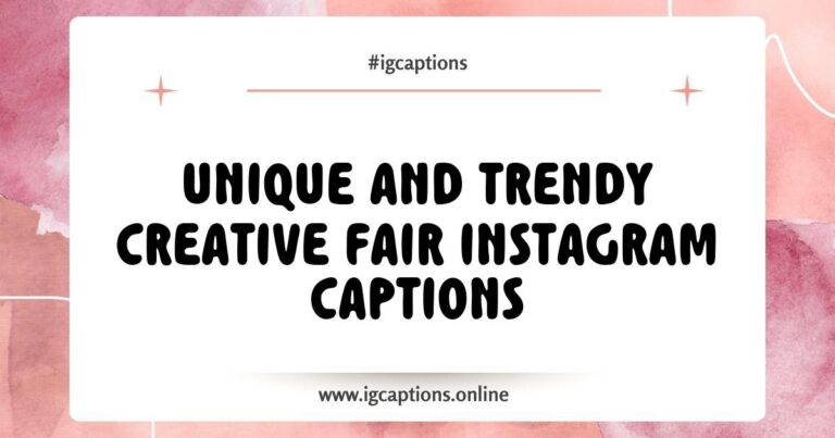 Colorful graphic featuring a notepad and pen with creative fair Instagram captions written on it, showcasing ideas like 'Let the creativity flow!' and 'Art is the most beautiful of all lies.' Perfect inspiration for artists and creators looking to engage their audience with unique and captivating captions.