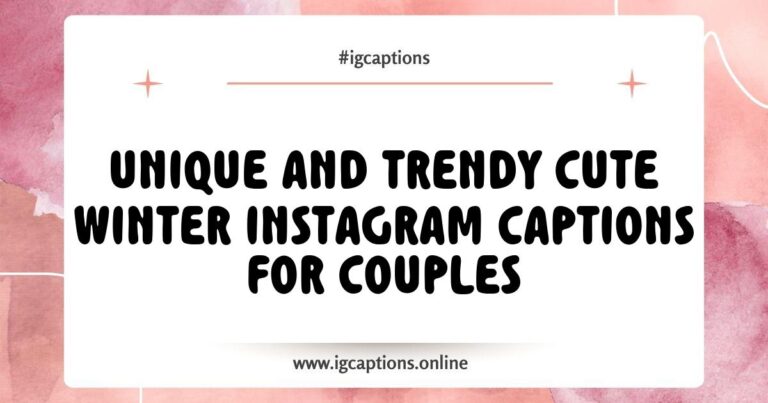 Cozy couple enjoying a snowy day together, capturing the essence of love with cute winter Instagram captions like 'Snuggling up with you is my favorite winter activity' and 'You warm my heart even on the coldest days'.