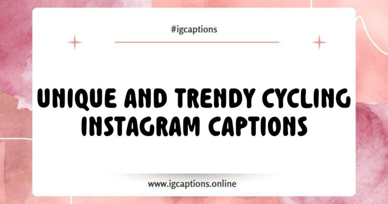Colorful image of a cyclist on a scenic trail, accompanied by popular cycling Instagram captions like 'Life is a beautiful ride' and 'Two wheels move the soul.' Perfect for inspiring fellow biking enthusiasts and enhancing your cycling Instagram posts with creative captions.