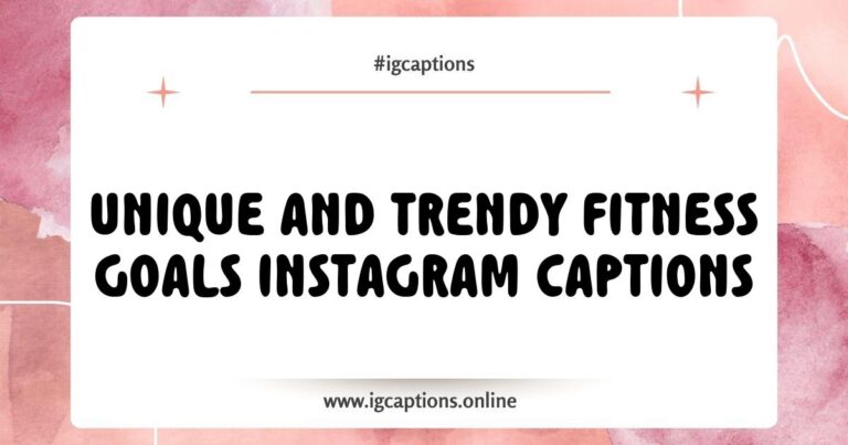 Image showcasing a vibrant fitness-themed graphic with motivational quotes for Instagram captions, such as 'Stronger Every Day,' 'Chasing Goals,' and 'Progress Over Perfection,' perfect for inspiring followers on their fitness journey and sharing fitness goals on social media.
