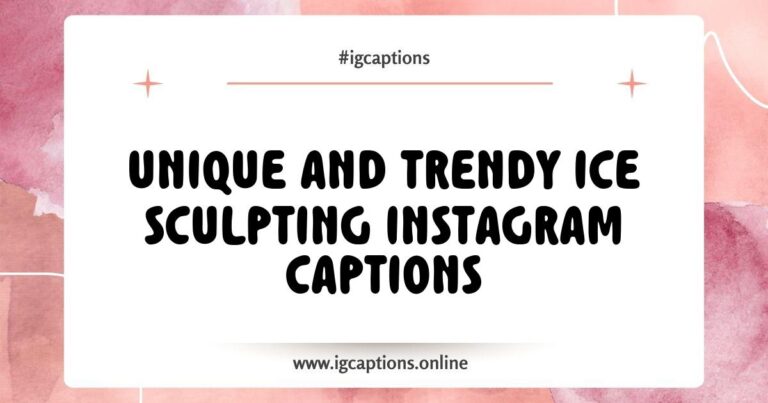 Intricate ice sculpture with delicate carvings, perfect for showcasing creativity on social media, paired with Instagram captions like 'Chilling with my favorite ice art' and 'Sculpting memories, one ice block at a time.' Explore the beauty of ice sculpting through captivating Instagram captions.