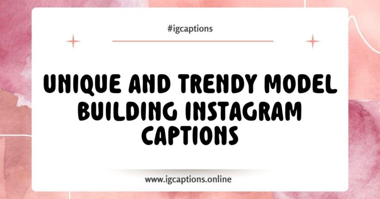 Creative model building Instagram captions displayed alongside a beautifully crafted miniature model, showcasing phrases like 'Building my dreams, one piece at a time' and 'Every detail tells a story' to inspire fellow hobbyists and enthusiasts in the model building community.