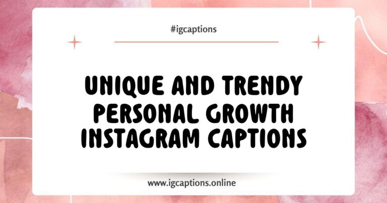 An inspiring flat lay of a journal open to a page filled with handwritten notes on personal growth, surrounded by motivational quotes and a steaming cup of coffee. The image captures the essence of 'Personal Growth Instagram Captions' with phrases like 'Embrace the journey', 'Growth begins at the end of