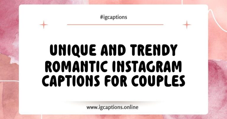 Couple sharing a romantic moment together with a sunset backdrop, featuring popular romantic Instagram captions for couples like 'You are my sunshine' and 'Forever starts now' displayed creatively in the image.