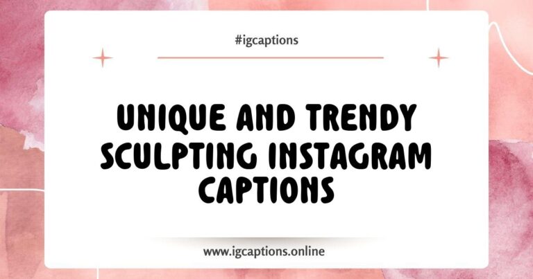 Creative and engaging Instagram captions for sculpting, featuring inspirational quotes and playful phrases to enhance your posts, such as 'Chisel your dreams into reality' and 'Every masterpiece starts with a single stroke'. Perfect for artists and sculptors looking to elevate their social media presence.
