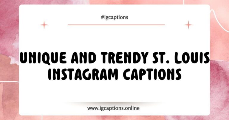 St. Louis Instagram Captions: Explore the Gateway Arch with captions like 'Arching into adventure' and 'St. Louis vibes only'. Perfect for sharing your unforgettable moments in the beautiful city of St. Louis.
