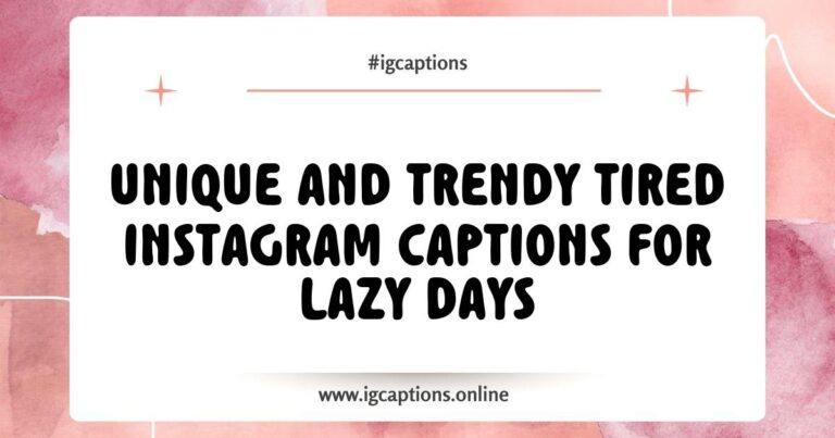 Image featuring a cozy blanket and a steaming cup of coffee, perfect for a lazy day, accompanied by tired Instagram captions like 'Just another lazy day' and 'Too tired to care, and that's okay.' This visual captures the essence of relaxation and self-care, ideal for sharing on Instagram with captions