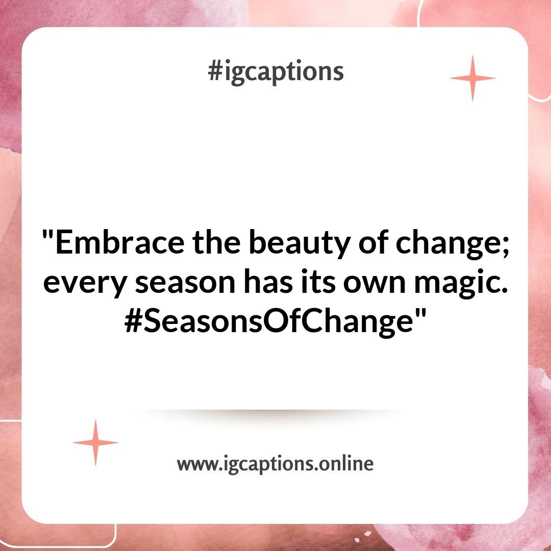 Seasonal Inspiration: Captions for Instagram Photos That Reflect the Time of Year Seasonal Inspiration: Captions for Instagram Photos That Reflect the Time of Year