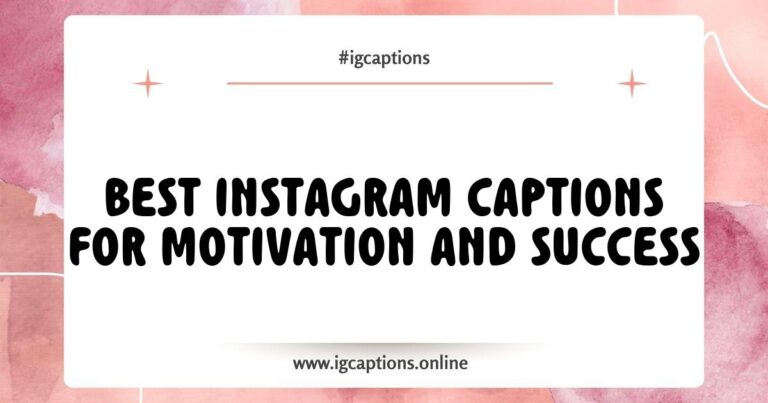 An inspiring flat lay image featuring a notebook with handwritten Instagram captions for motivation and success, such as 'Dream big, work hard' and 'Success is a journey, not a destination.' The scene includes a cup of coffee, motivational quotes, and a laptop, creating a productive and uplifting workspace atmosphere