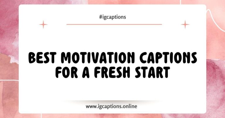 Motivation captions for a fresh start: Inspiring quotes and phrases like 'Every day is a new beginning' and 'Embrace the journey ahead' displayed on a vibrant background, perfect for uplifting your Instagram posts and encouraging a positive mindset.