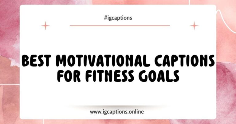 Motivational captions for fitness goals displayed on a colorful background, featuring inspiring phrases like 'Push yourself because no one else is going to do it for you' and 'Every workout is progress.' This image captures the essence of determination and positivity in achieving fitness milestones, perfect for sharing on Instagram to